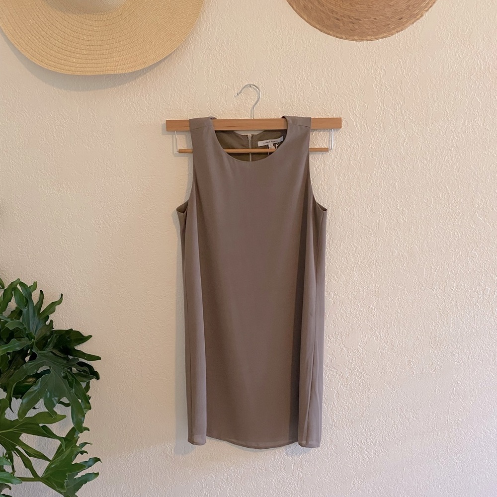 Taupe Basic Dress